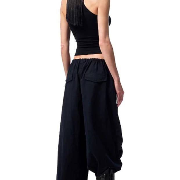 원진스튜디오 카고 팬츠 블랙 M