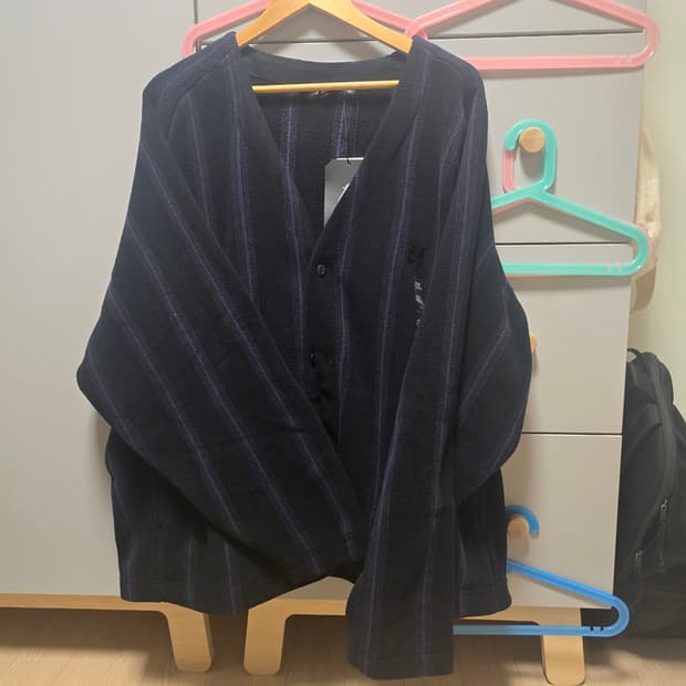 유니클로 니들스 콜라보 블랙 가디건/4XL 바지 3XL