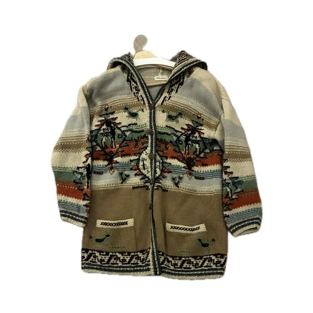 빈티지 모리걸 코위찬st 니트 가디건