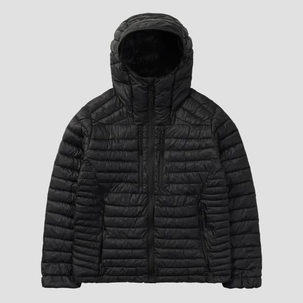 르아르 블랙 라이트 경량패딩 블랙 S