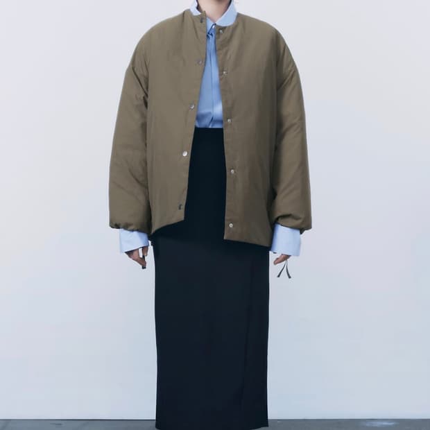 자라 발수 패딩 점퍼 카키 xs