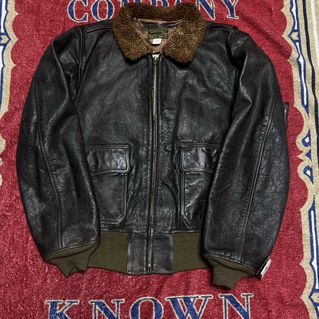 더블알엘 (RRL) 레더 플라이트 자켓