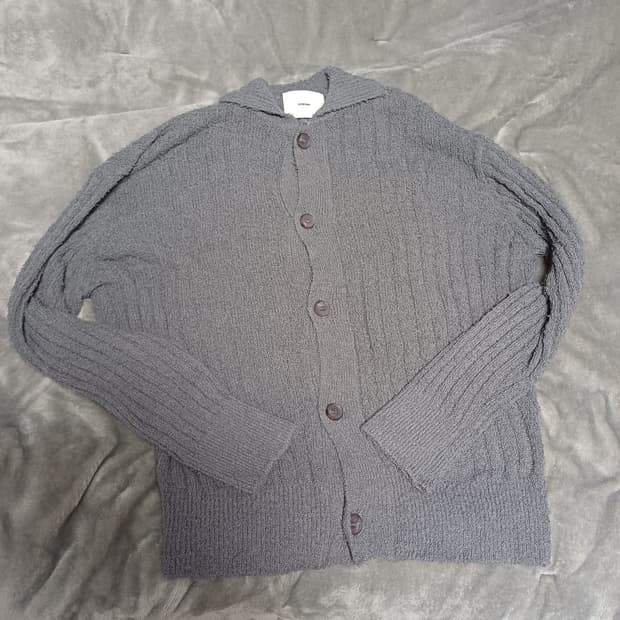 퍼렌 tail yarn collar 가디건 그레이 2사이즈