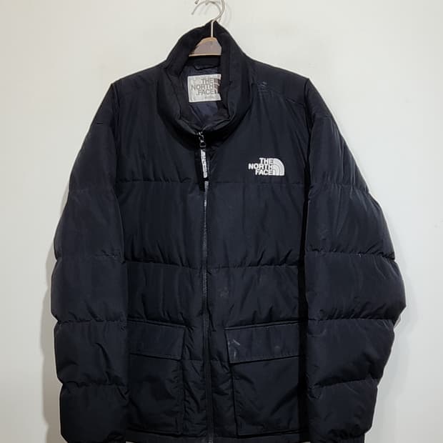 (XL) 노스페이스 패딩점퍼 블랙 다운자켓 화이트라벨 