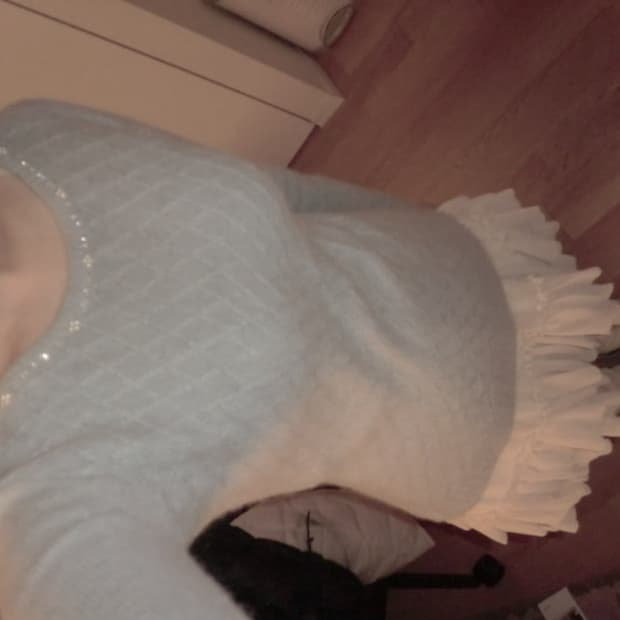 갸루 진주 니트