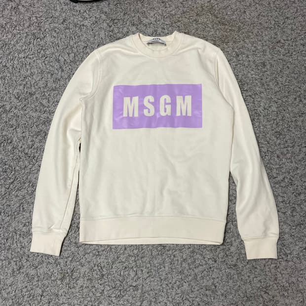 MSGM 로고 맨투맨