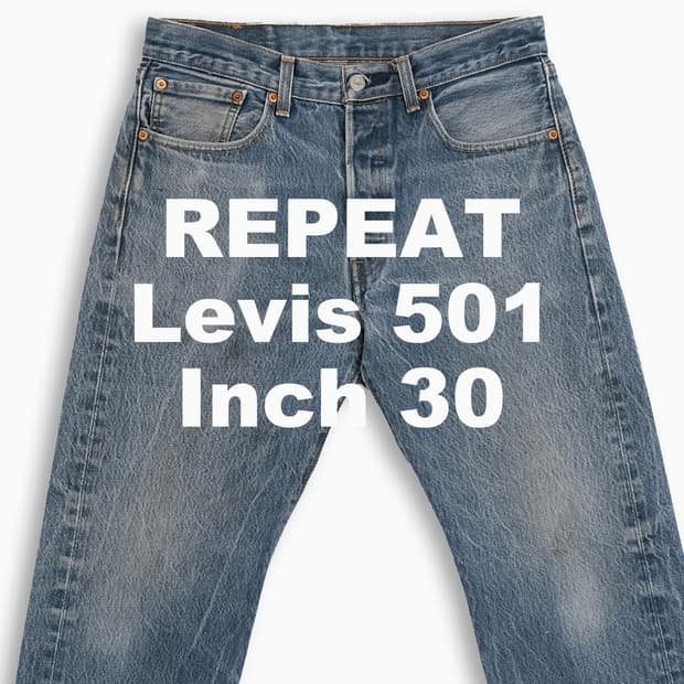 빈티지 리바이스 501 중청 30 인치 LV50132449
