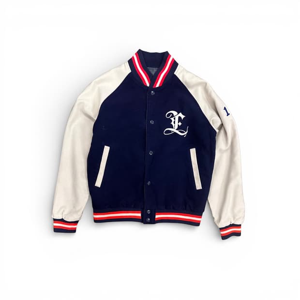 Navy Reglan Varsity reversible Jacket 