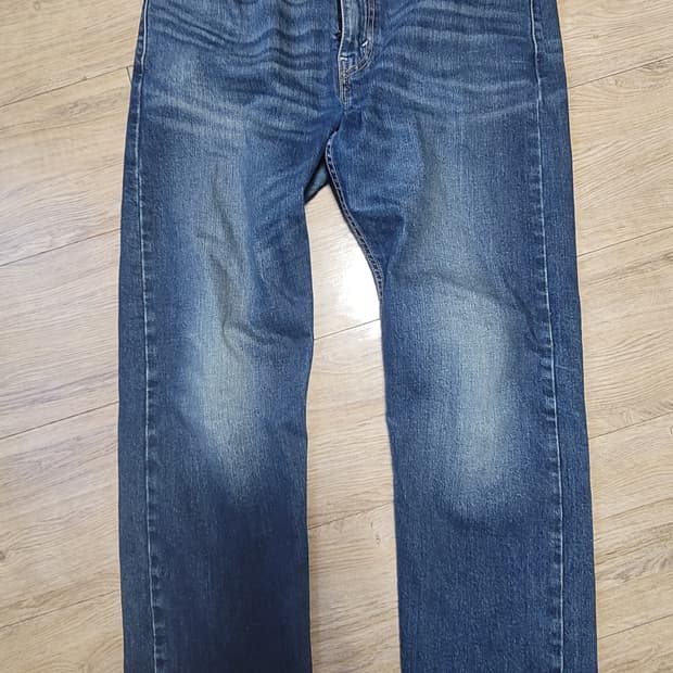 리바이스 502 중청 워싱 청바지 데님 허리 32-34