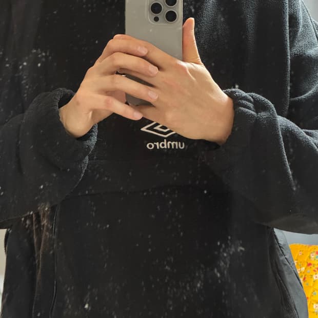 엄브로 후드 플리스 블랙 (XL)