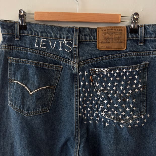 90‘s Levi’s Made in USA 사시코 커스텀