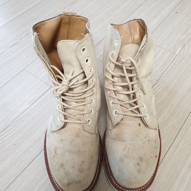 닥터마틴 아이보리색 캔버스 워크 부츠(us9.265-270)