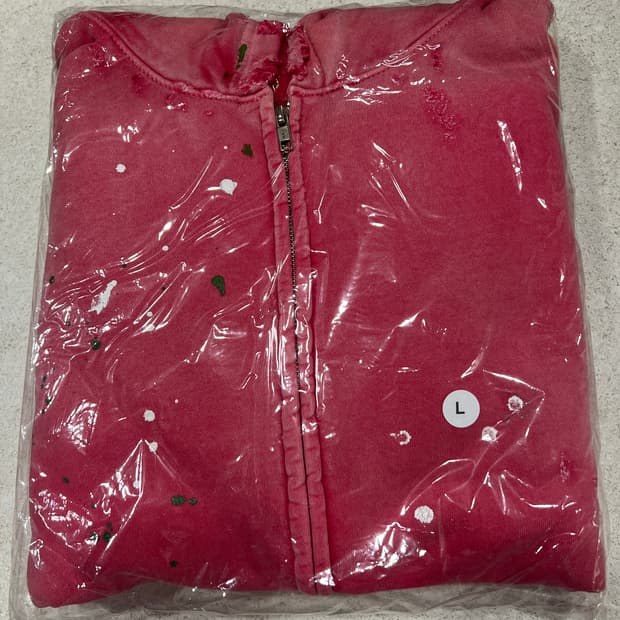 무지무지 집업 후디 레드 L