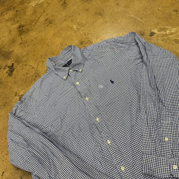 [정품/XL] 폴로 랄프로렌 긴팔 깅엄체크 셔츠 b15