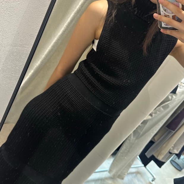 Helmut Lang Turtle Neck Knit Dress