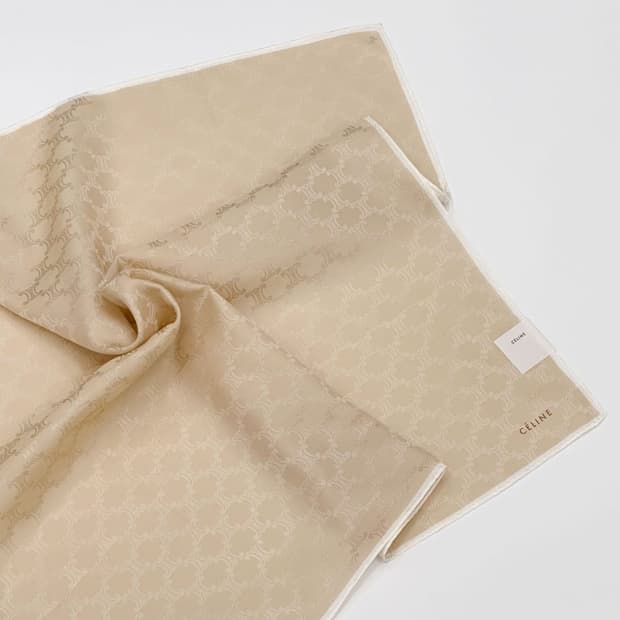 (새상품) celine / 셀린느 실크혼방 쁘띠스카프