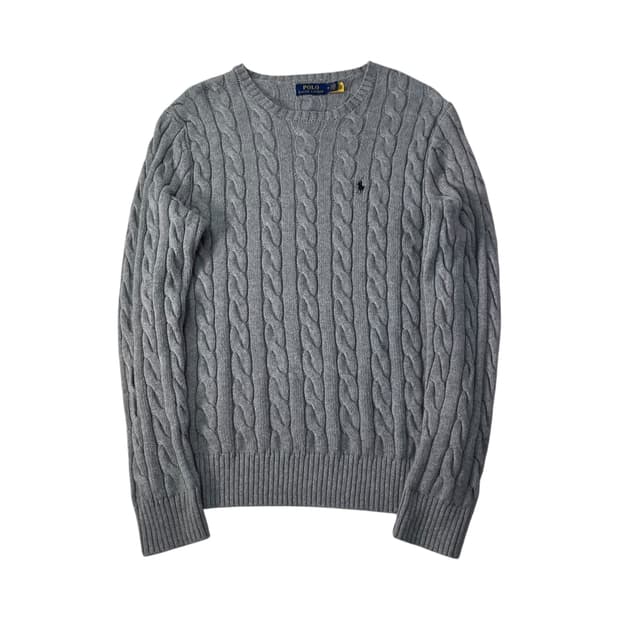 100 폴로 랄프로렌 신형라벨 꽈배기 니트