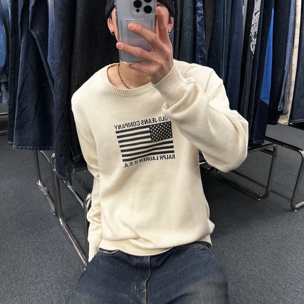 L) 폴로 진스 성조기 니트 스웨터