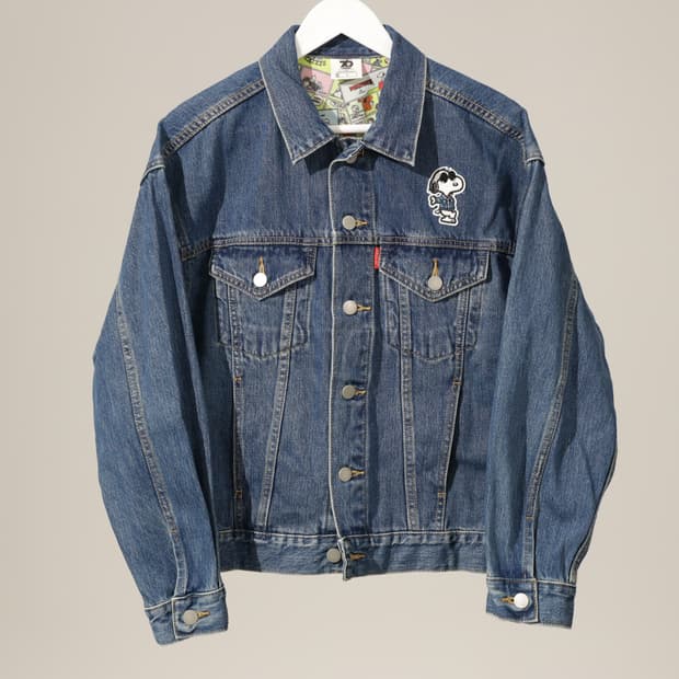 피넛츠 x GU 70주년 콜라보 데님 자켓