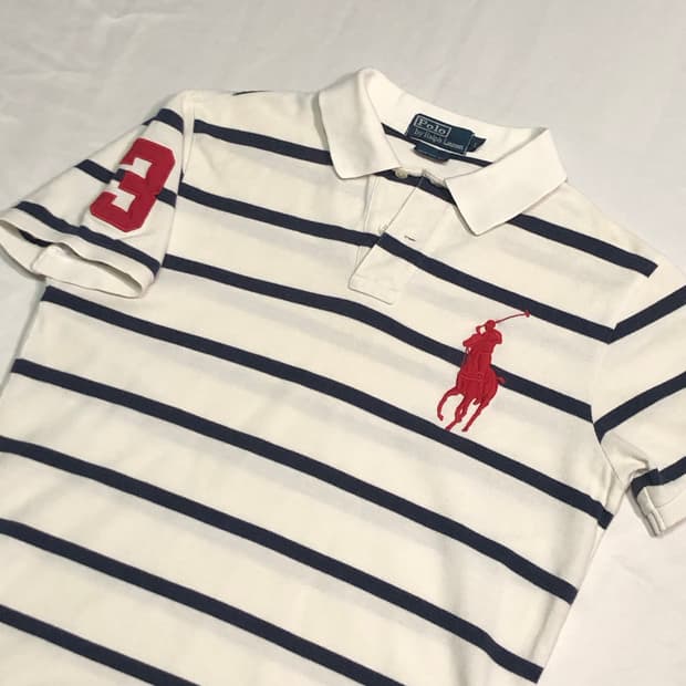 폴로 랄프로렌 스트라이프 빅포니 카라티