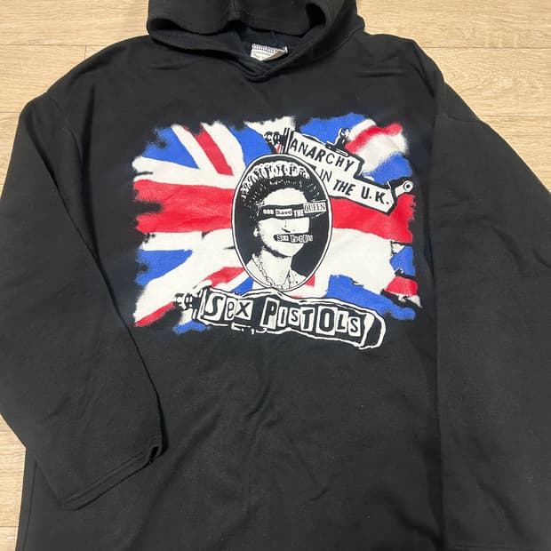 섹스피스톨즈 유니언잭 god save the queen 후드 
