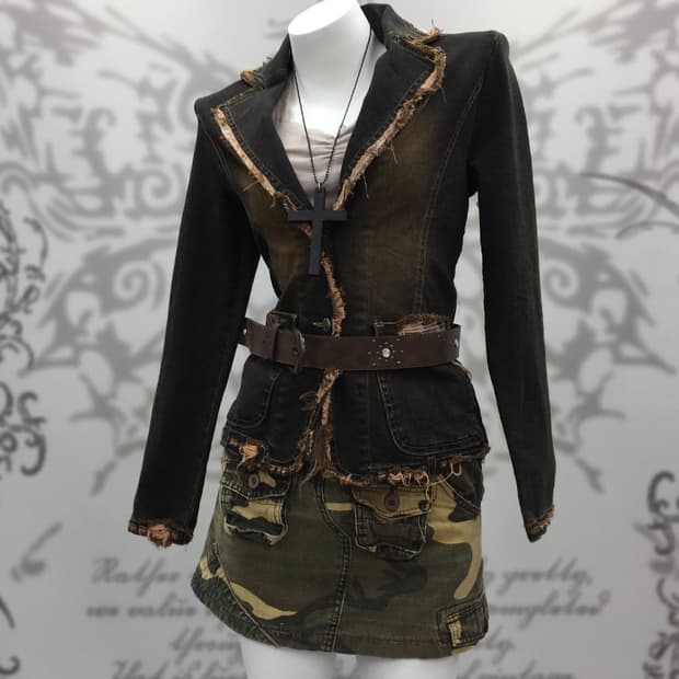 Grunge denim jacket