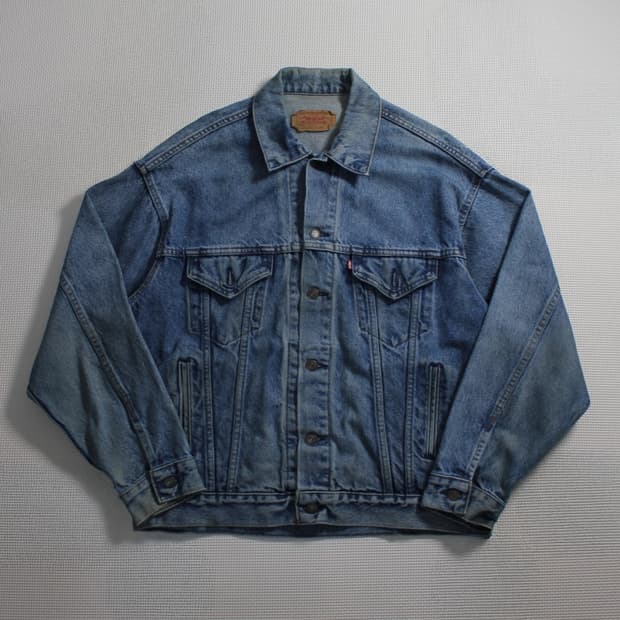 80's Levi’s 리바이스 USA 데님 트러커 자켓 L032