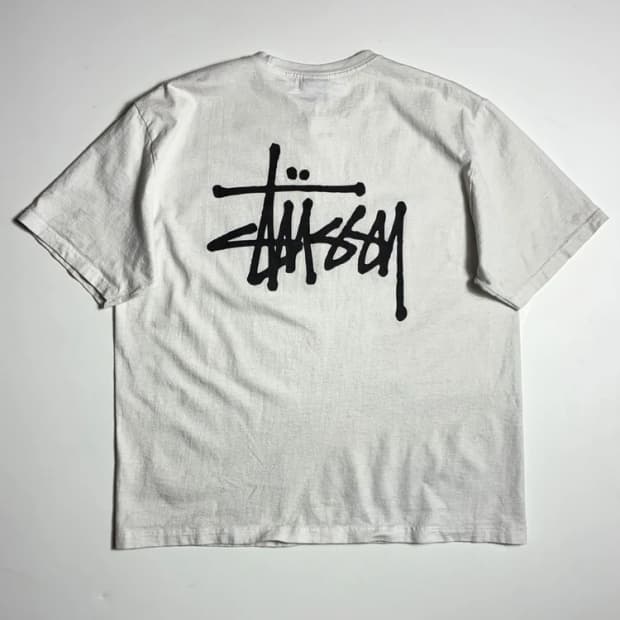 스투시 STUSSY 베이직 로고 코튼 반팔 티셔츠 R1413