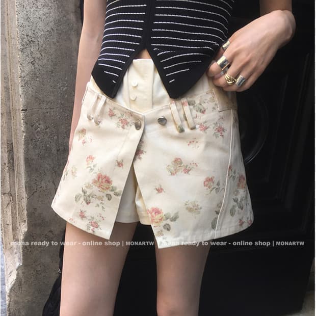 오픈와이와이 플라워 레이어드 스커트 새상품