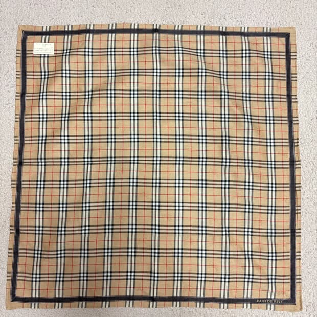 버버리 노바체크 빈티지 손수건