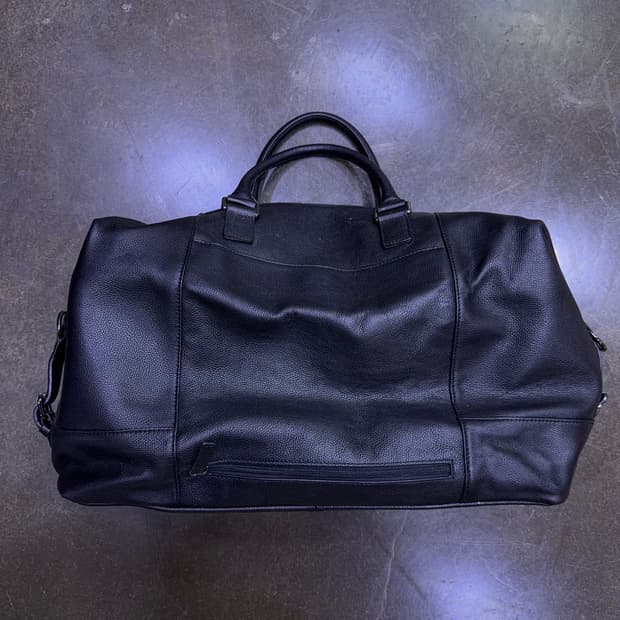 쌤소나이트 레더 보스턴 더플백 벨티드 블랙 백