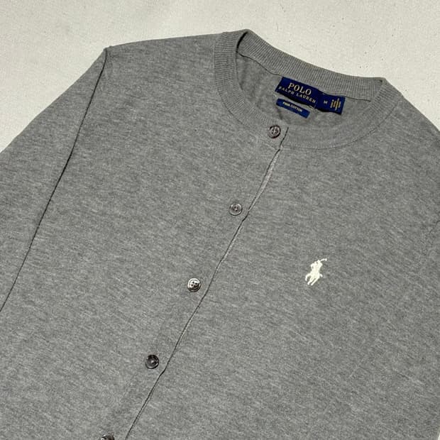 M 폴로랄프로렌 여성용 피마코튼 가디건