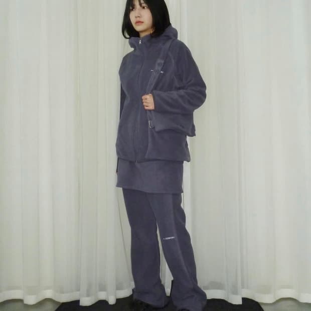 지초이 컴포트 24-006 플리스 셋업 세트 그레이