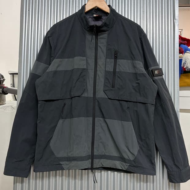 [XL] 키스 KITH 블랙 컬러블록 유틸리티 집업 자켓 9.9