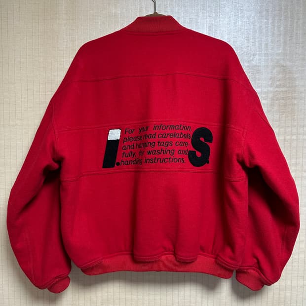 80s 이세이미야케 울 봄버 자켓 9사이즈
