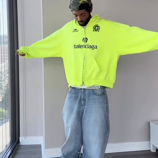 발렌시아가 paris soccer 파리 사커 후드집업 M