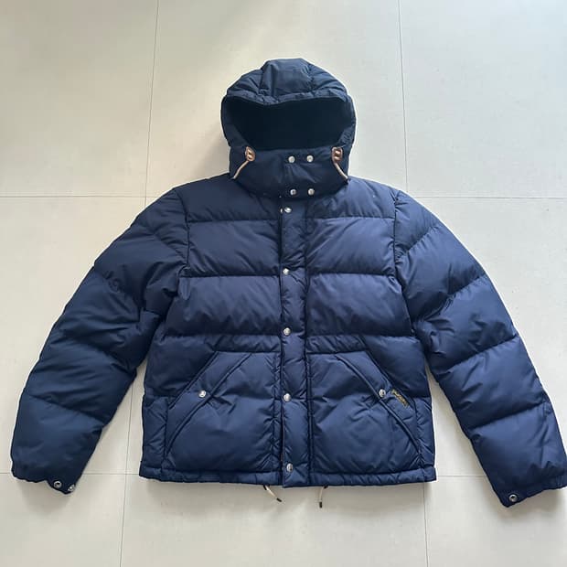 90s 엘름우드 [L] 폴로 랄프로렌 다운 패딩 자켓 네이비 후드