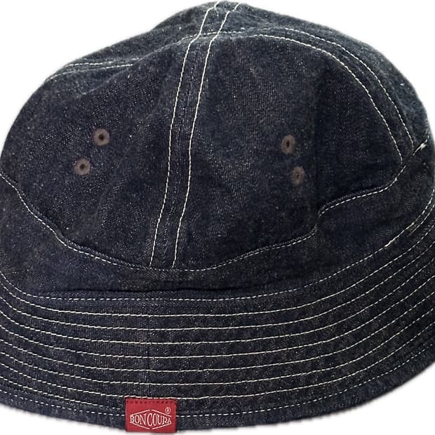 본쿠라 데님 버킷햇 XL