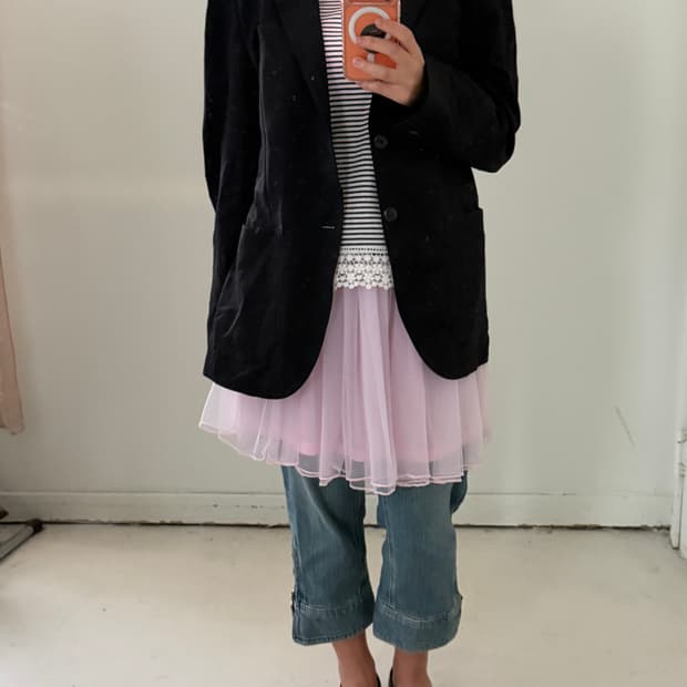 일본빈티지 블랙 블레이저 자켓