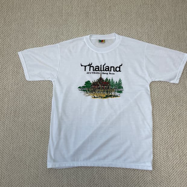 빈티지 타일랜드 반팔티셔츠 J03477