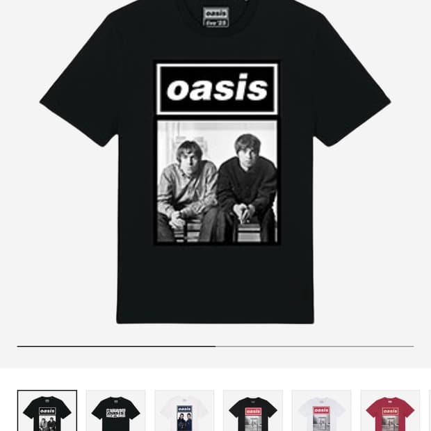 [XL]오아시스 콘서트 머천다이즈 반팔