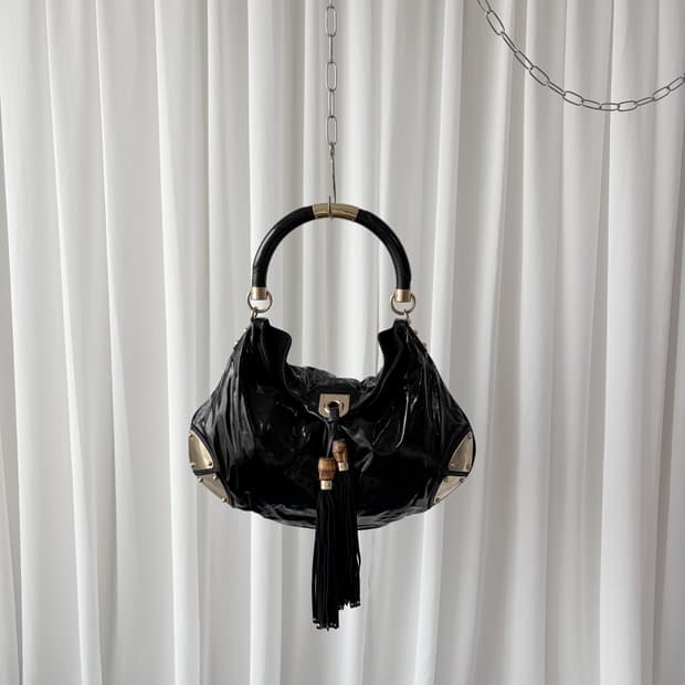 구찌 인디 뱀부 숄더백