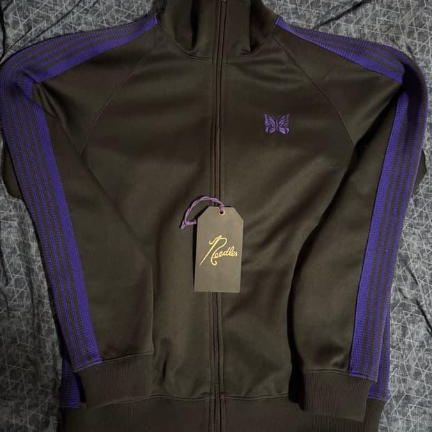 니들스 트랙자켓  검정보라 s