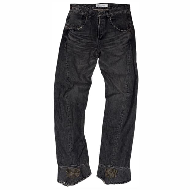 24SS DAIRIKU 부츠컷 드레이핑 데님