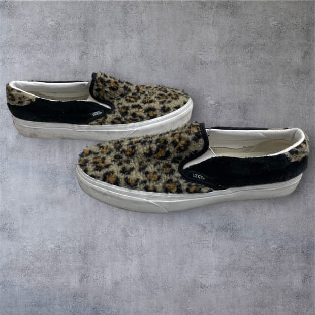 반스 Vans 레오파드 블랙 59 쉐르파 슬립온 스니커즈 280