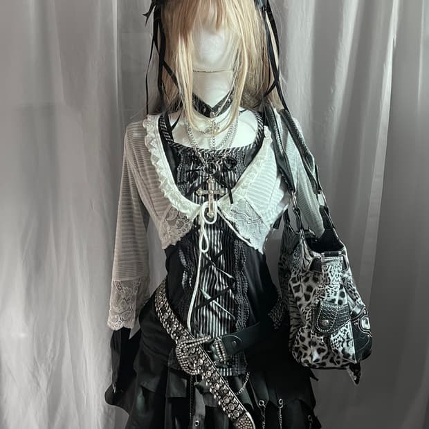 Top axes femme acdcrag skirt 엑시즈팜