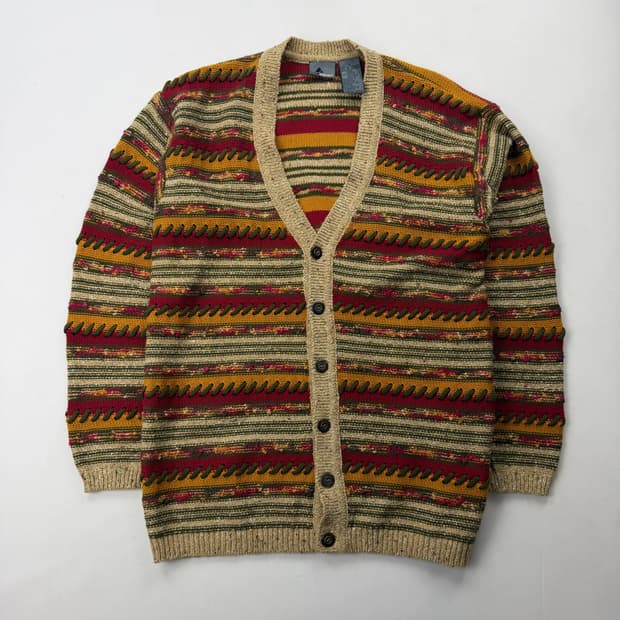 Vintage liz wear 케이블 니트 가디건