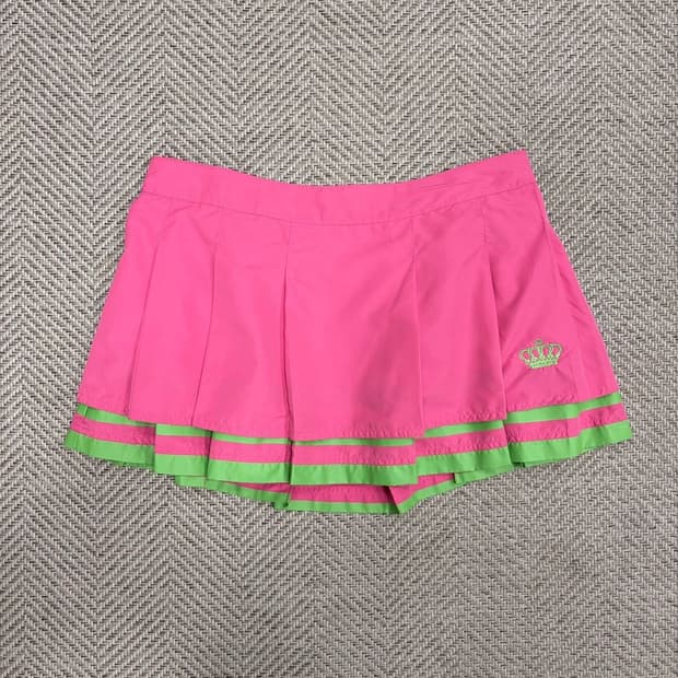 아디다스 더블플리츠 미니 스커트 v1112