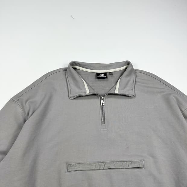 뉴발란스 USA 백로고 반집업 맨투맨 (XL)