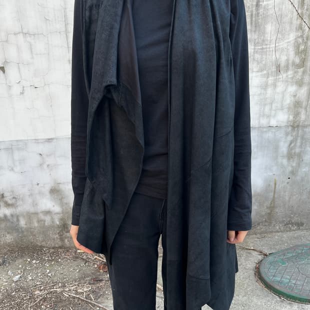 Rick Owens Draping Leather Vest